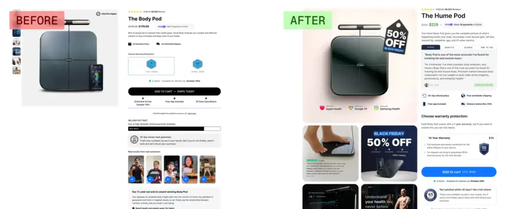 Buybox experiment for /pages/pdp3